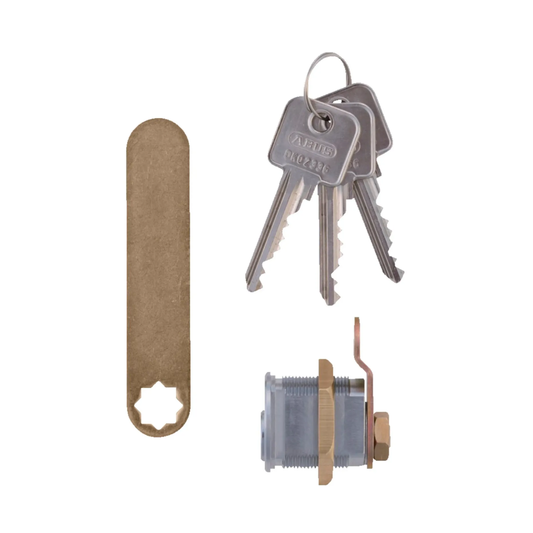ABUS CYLINDER POSTKASSE GRÅ 1 STK