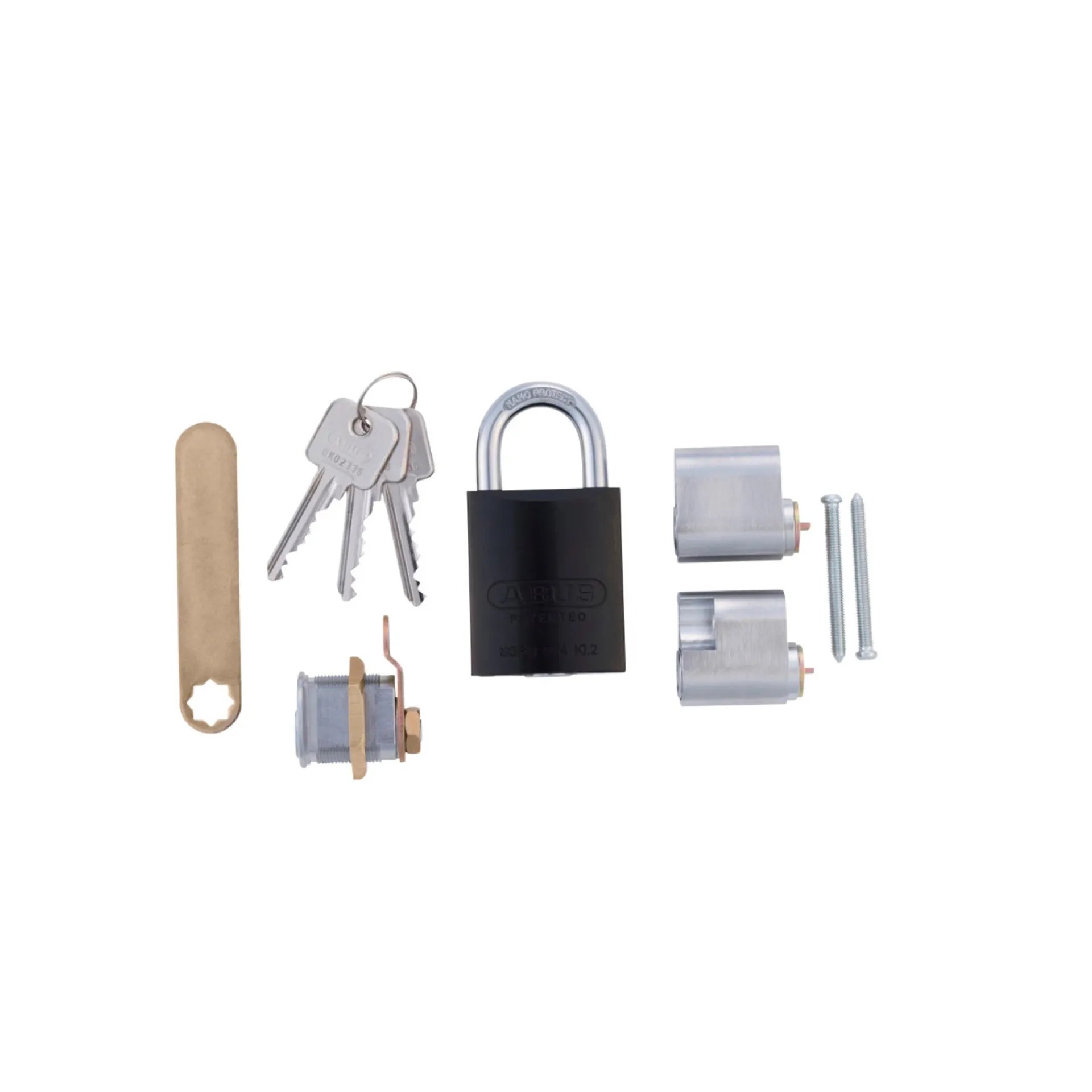 GDS VILLASÆT M/ROKOKO CYLINDER CYLINDER ROKOKO GRÅ 1 SÆT|Abus Discount