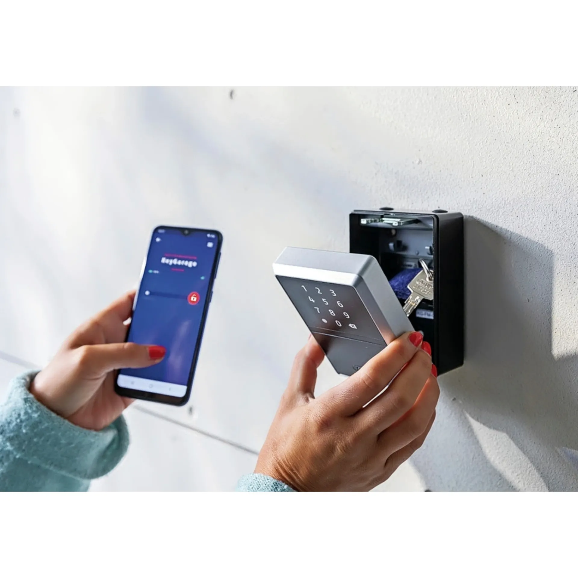 KEYGARAGE 787 SMART BLUETOOTH VÆGMONTERING NØGLEBOKS 82.50 X 120 MM|Abus Discount