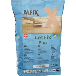 LETFIX PLUS FLISEKLÆB 15 KG LYSEGRÅ|Alfix Discount