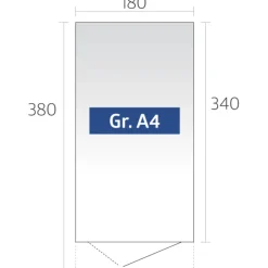 AVANTGARDE A4 REDSKABSRUM KVARTSGRÅ METALLIC 6,84 M2|Biohort Clearance