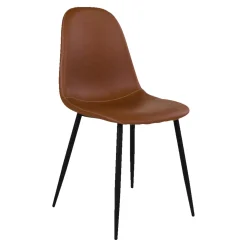 BOLIGINTERIØR FREJA SPISESTOL BRUN/SORT 88 X 47 X 55 CM|Boliginteriør Best