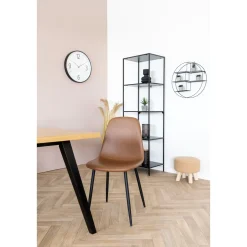 BOLIGINTERIØR FREJA SPISESTOL BRUN/SORT 88 X 47 X 55 CM|Boliginteriør Best
