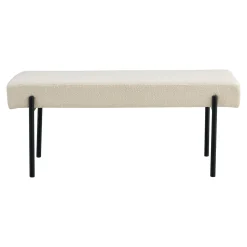 BOLIGINTERIØR IDA BÆNK SORT/HVID 36 X 100 CM|Boliginteriør Sale