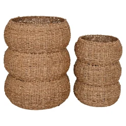 BOLIGINTERIØR KURVESÆT NATUR H35/H45 CM|Boliginteriør Clearance