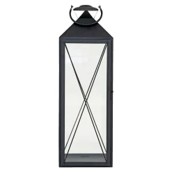 BOLIGINTERIØR LANTERNE H70 CM SORT|Boliginteriør Discount