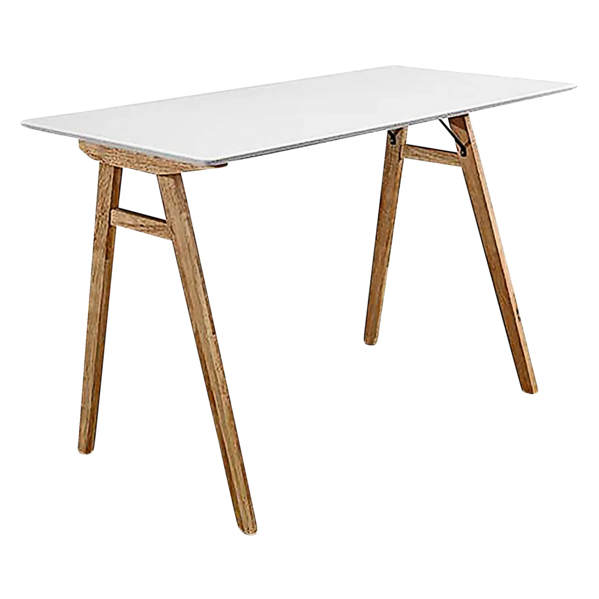 BOLIGINTERIØR SKRIVEBORD HVID/NATUR 60 X 120 CM|Boliginteriør Outlet