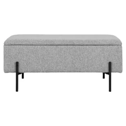 BOLIGINTERIØR SOFIA BÆNK LYSEGRÅ 36.50 X 95 CM|Boliginteriør Sale