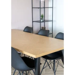 BOLIGINTERIØR SPISEBORD SILDEBENSMØNSTER NATUR 90 X 200 CM|Boliginteriør Discount