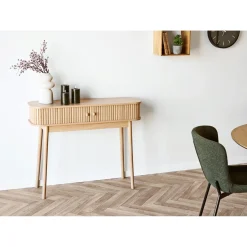 BOLIGINTERIØR STINE KONSOLBORD NATUR 80 X 100 X 100 CM|Boliginteriør