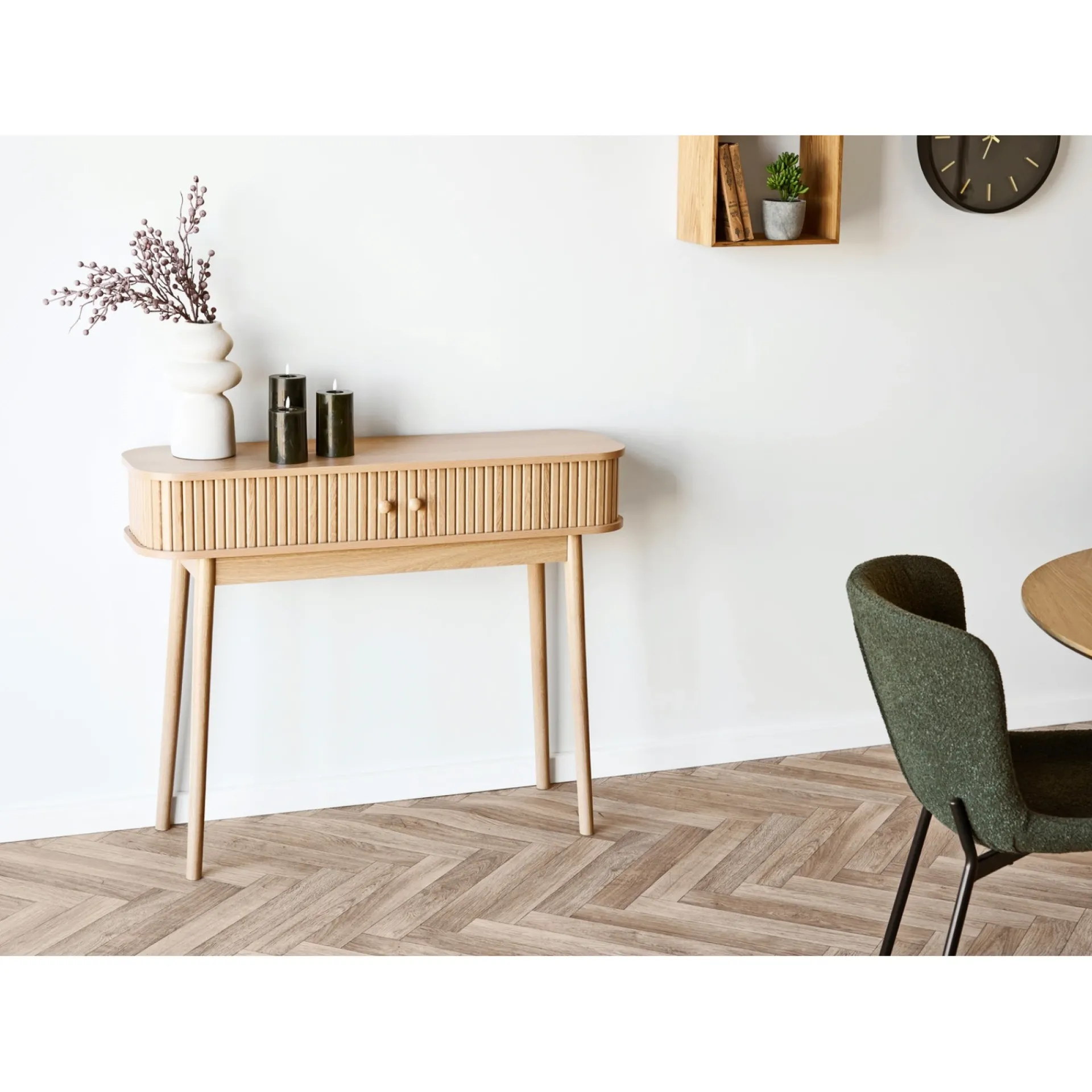 BOLIGINTERIØR STINE KONSOLBORD NATUR 80 X 100 X 100 CM|Boliginteriør