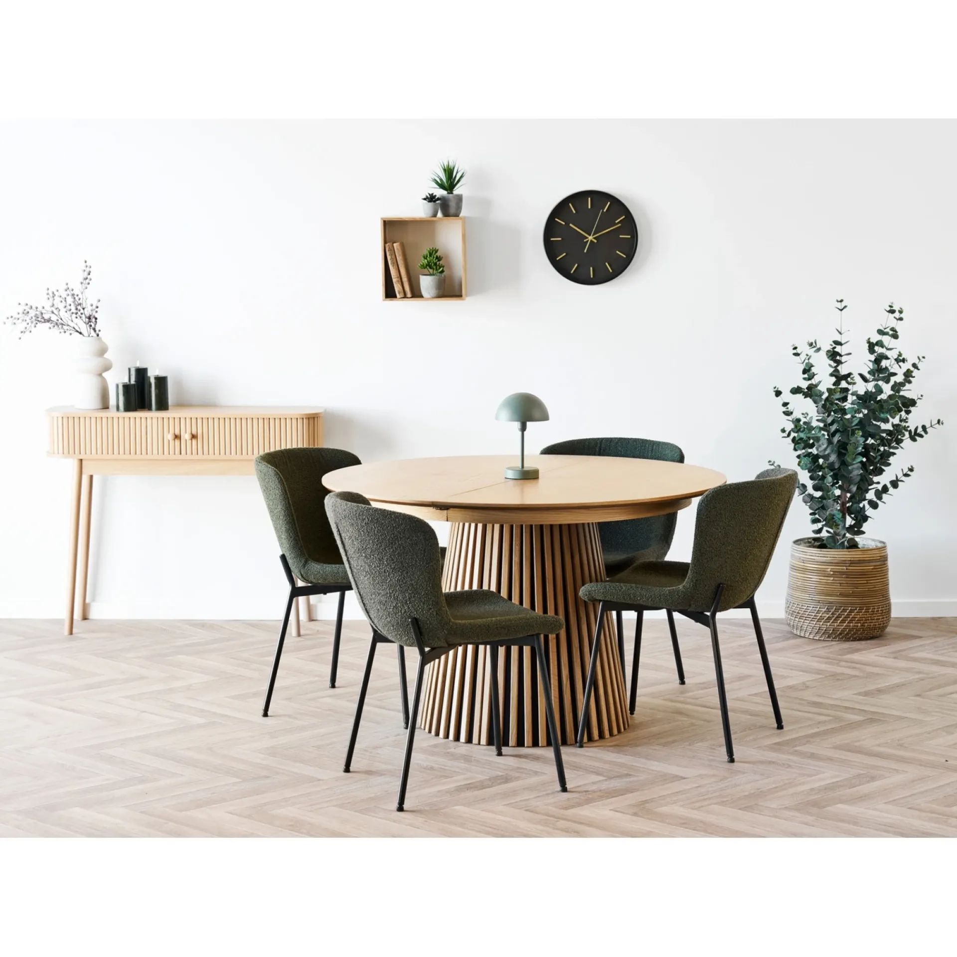 BOLIGINTERIØR STINE KONSOLBORD NATUR 80 X 100 X 100 CM|Boliginteriør