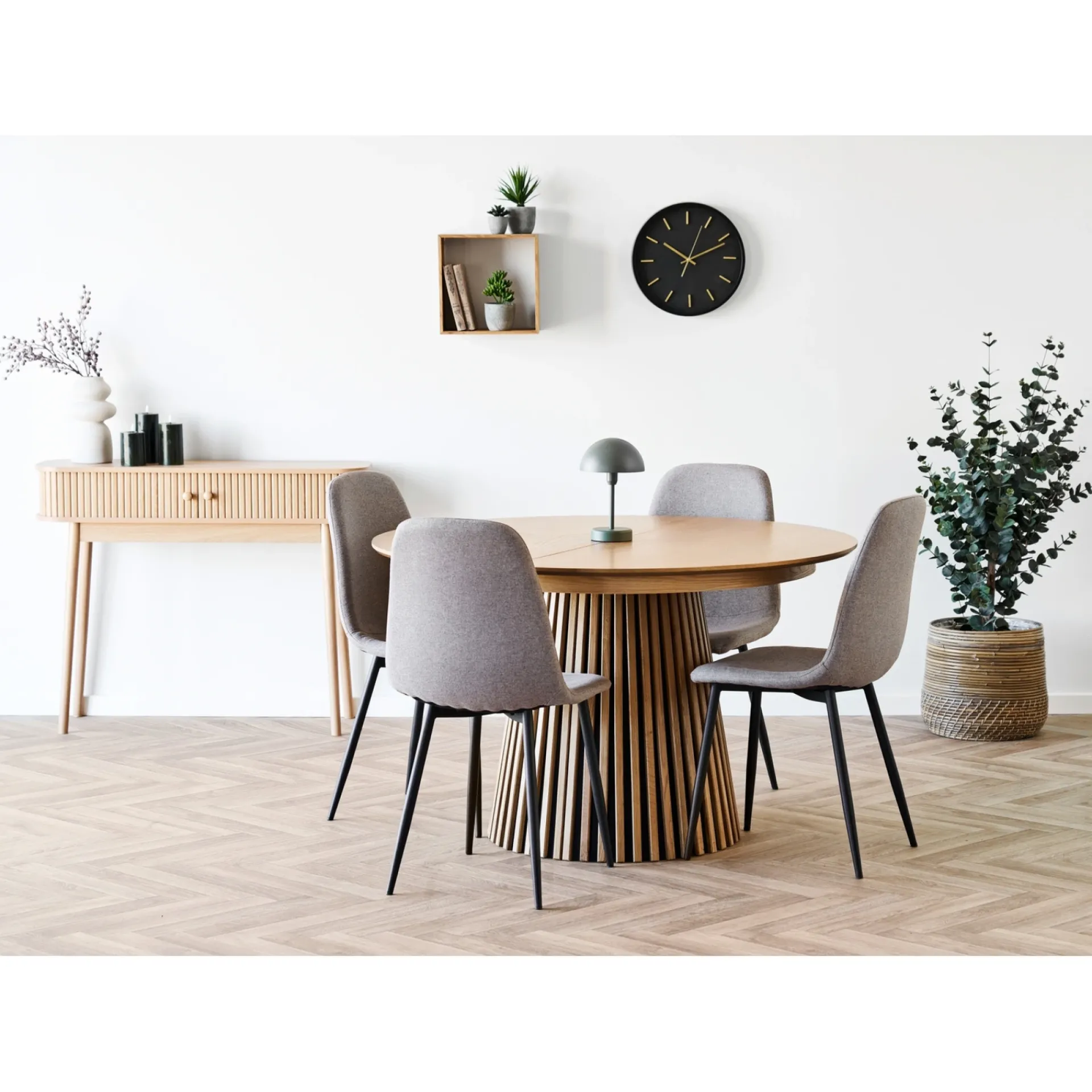 BOLIGINTERIØR STINE KONSOLBORD NATUR 80 X 100 X 100 CM|Boliginteriør