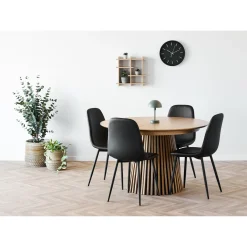BOLIGINTERIØR SÆT SPISEBORD INKL. 4 STOLE EG 120 X 200 CM|Boliginteriør Sale