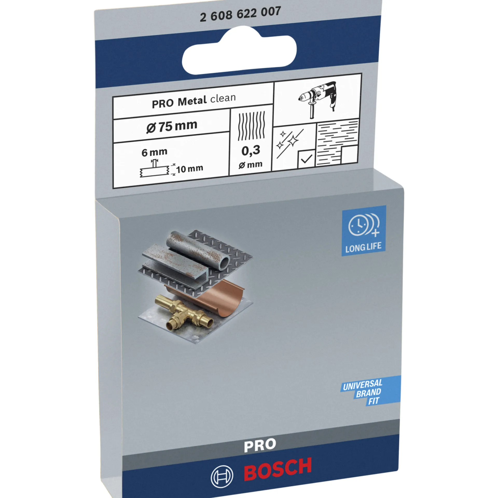 BØLGET SKIVEBØRSTE 75 MM|Bosch Best