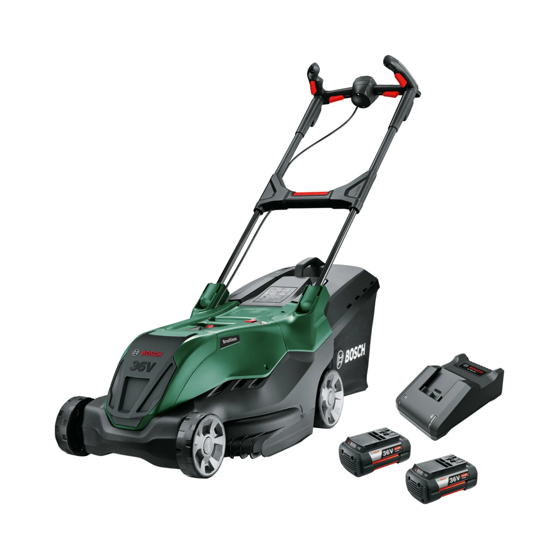 BOSCH PLÆNEKLIPPER AKKU 36,0 V MED BATTERI OG LADER