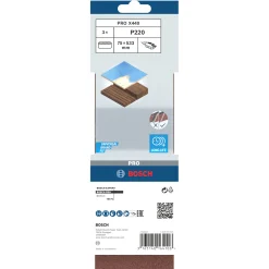 X440 75X533MM SLIBEBÅND 220 3 STK|Bosch Hot