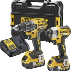 DCK268P2T SKRUEMASKINESÆT AKKU MED BATTERI OG LADER|Dewalt