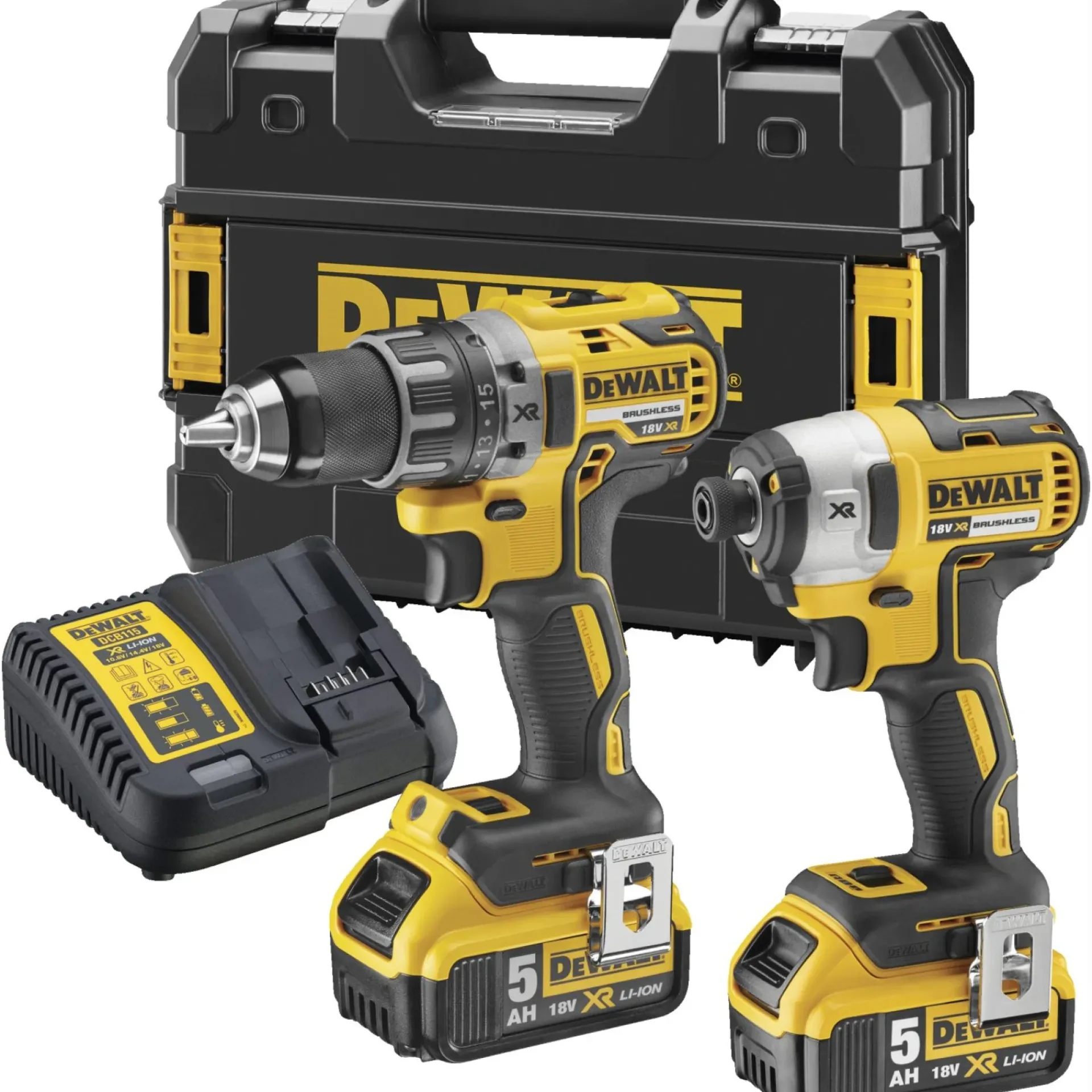 DCK268P2T SKRUEMASKINESÆT AKKU MED BATTERI OG LADER|Dewalt