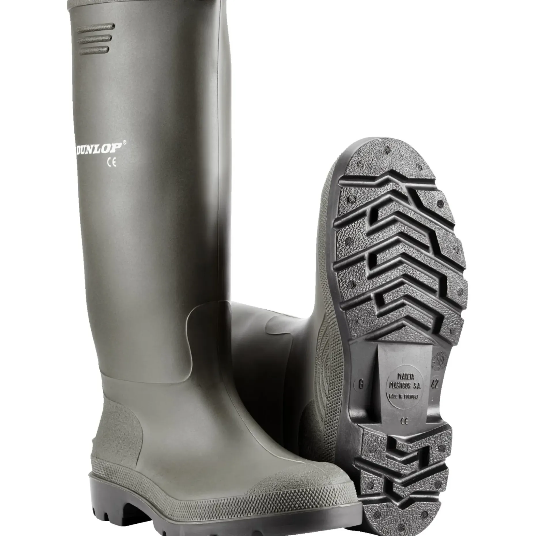 DUNLOP PVC 380VP PRICEMASTOR GUMMISTØVLE GRØN 45