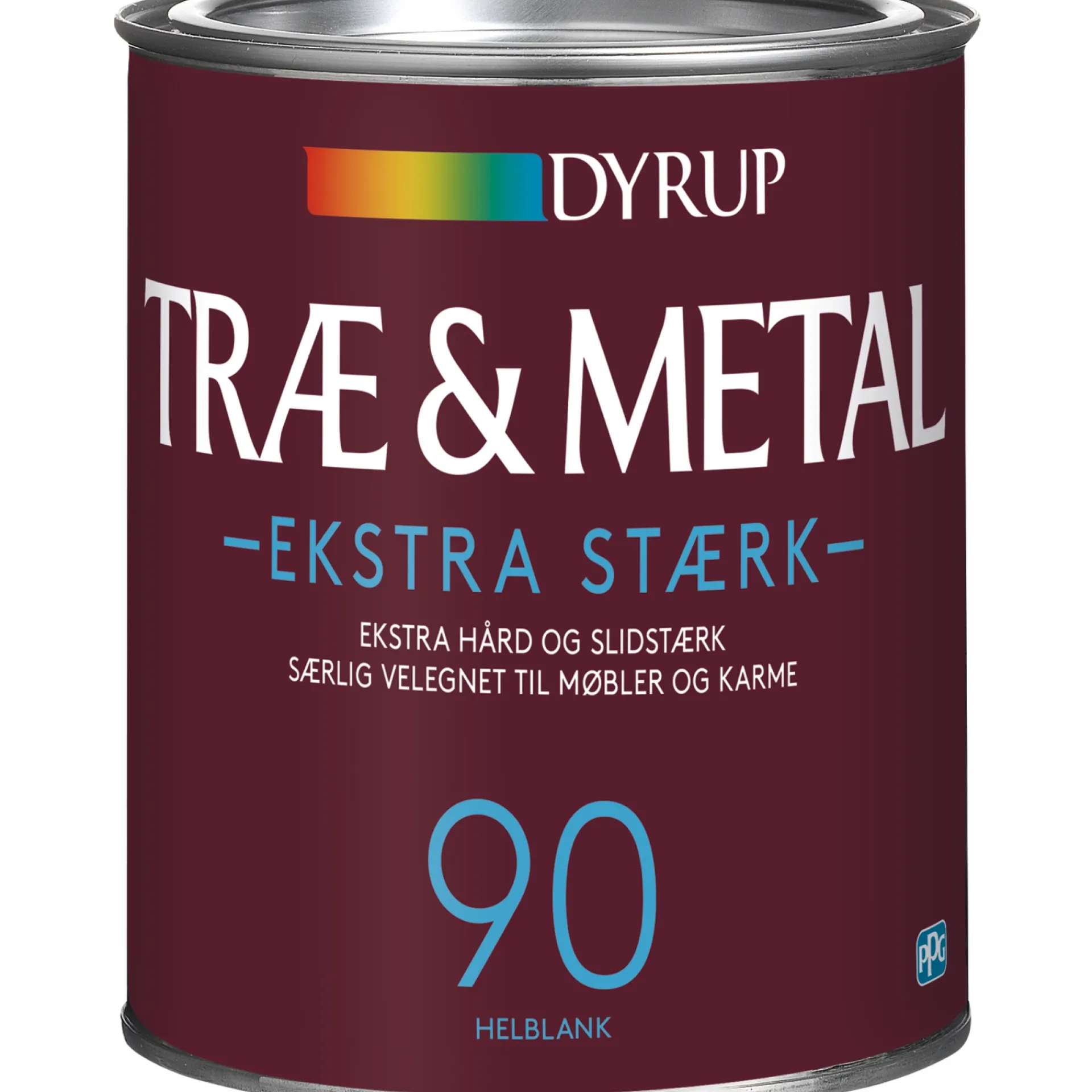 90 EKSTRA STÆRK TRÆ- OG METALMALING 1 L HVID|Dyrup Best