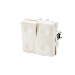 FESH SWITCH CURVELINE KRONE - 1,0 MODUL AFBRYDER HVID