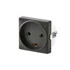 SWITCH CURVELINE STIKKONTAKT KOKSGRÅ 1,0 MODUL M/JORD|FESH Outlet