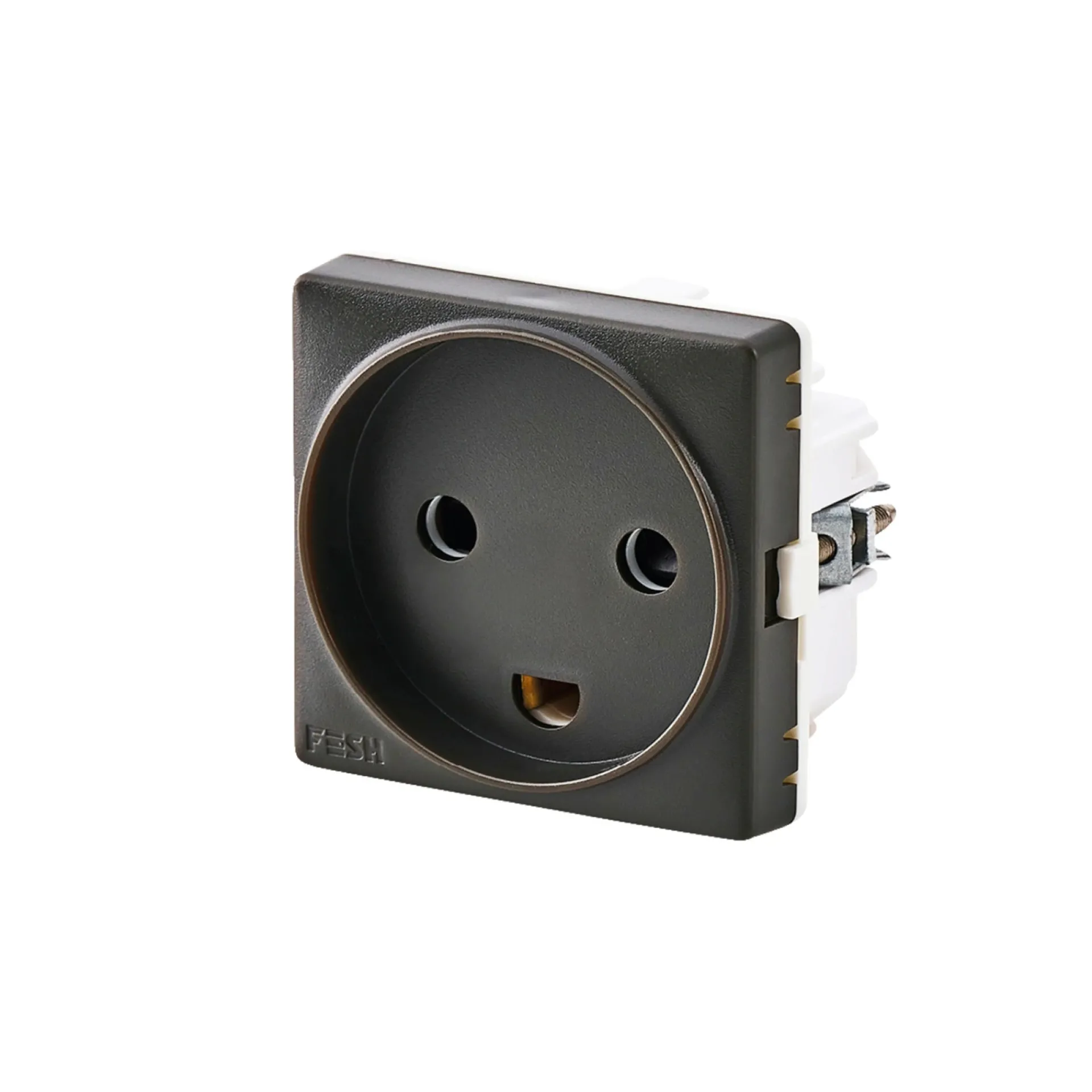 SWITCH CURVELINE STIKKONTAKT KOKSGRÅ 1,0 MODUL M/JORD|FESH Outlet