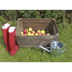 ÆBLEKASSE TRÆ NATUR 40X51X31|Garden Life Online