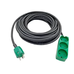 KABELSÆT 3-STIKDÅSE M/JORD 3X1,5MM² 15 M|Gripo New