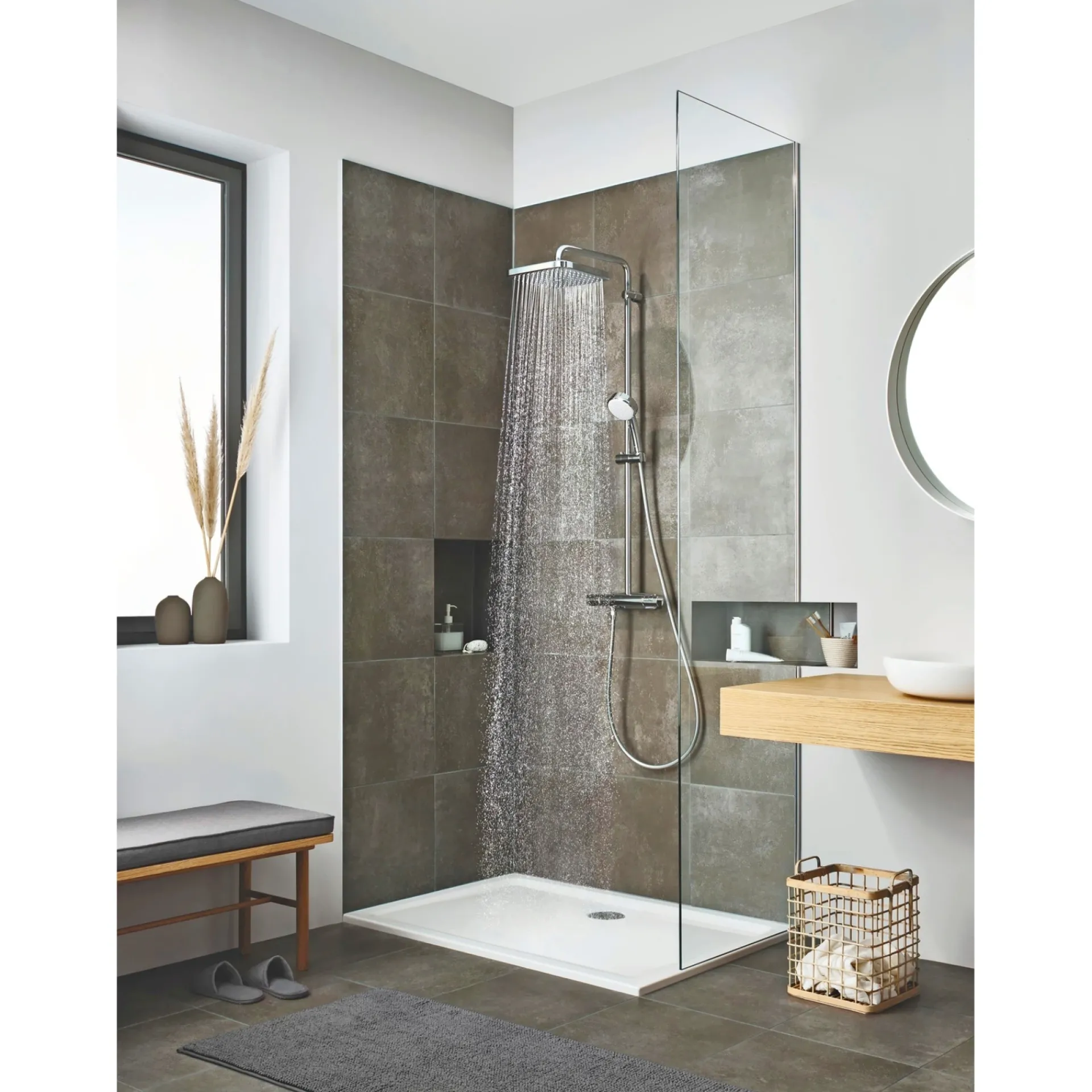 TEMPTESTA 250 CUBE BRUSESYSTEM KROM|Grohe Best