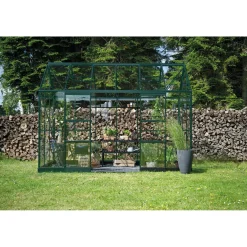 ICON 6 PLANTHOUSE EKSKL. SOKKEL HÆRDET GLAS GRØN 7,3 M2|Halls Best