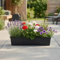 AGRO 208-401 ALTANKASSE PLAST ANTRACITGRÅ L80 CM|Hortus