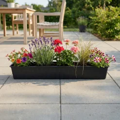 AGRO 208-402 ALTANKASSE PLAST ANTRACITGRÅ L100 CM|Hortus Hot