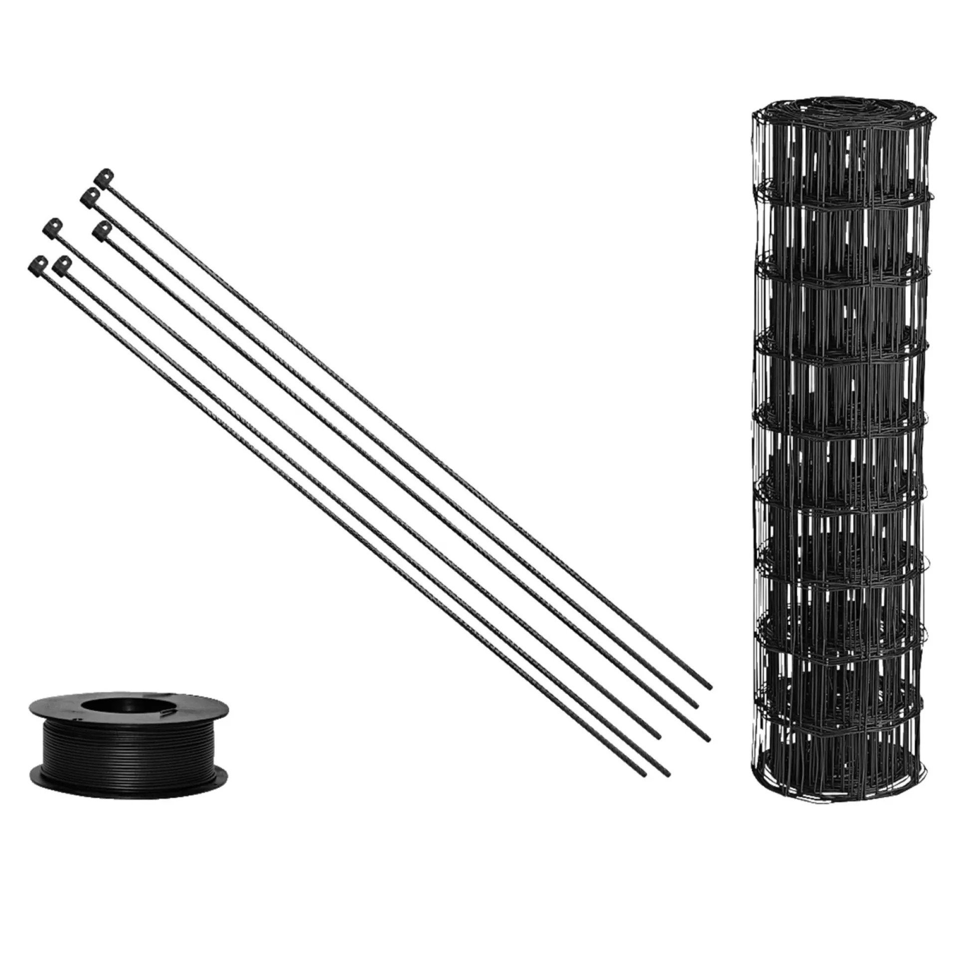 HEGN SORT PLASTBELAGT 0.60 X 25 M|Hortus New