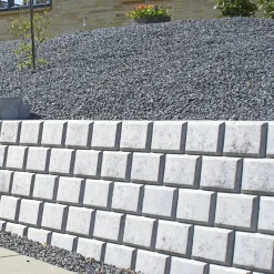 DANBLOK STØTTEMUR 17 X 25 X 33 CM GRÅ|IBF Online