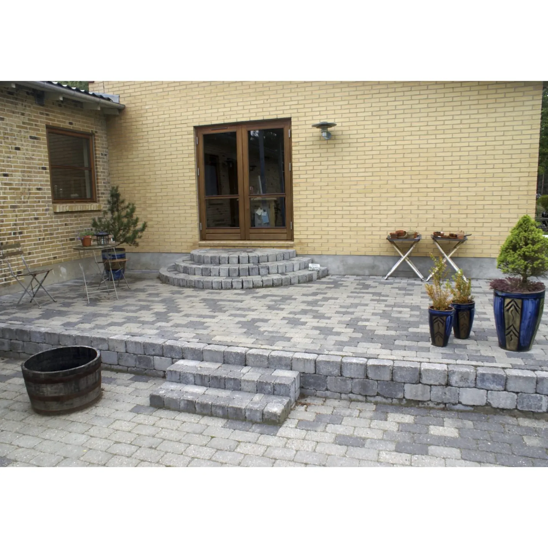 HOLMEGAARDSTEN KANTBLOK 14 X 14 X 21 CM GRÅMIX|IBF Discount