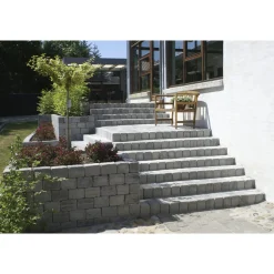 HOLMEGAARDSTEN KANTBLOK 14 X 14 X 21 CM GRÅMIX|IBF Discount