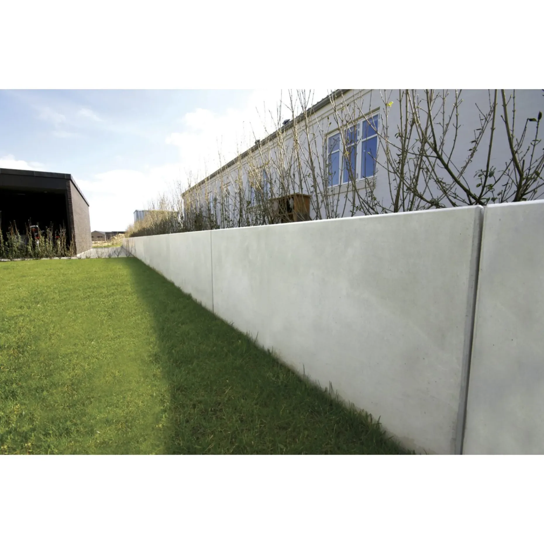 IBF PARKLINE HJ. ELEMENT IND. STØTTEMUR 120 X 80 CM GRÅ