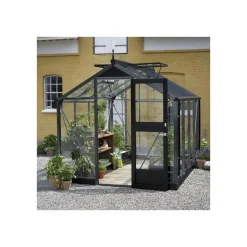 COMPACT DRIVHUS 3 MM HÆRDET GLAS HELE BANER ANTRACIT 6,6 M2|Juliana Hot
