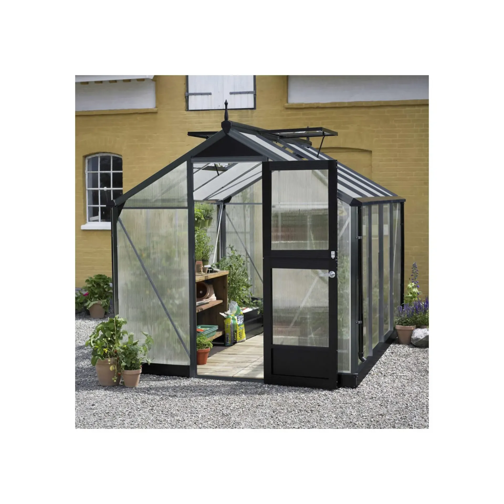 COMPACT DRIVHUS 10 MM POLY ANTRACIT 5 M²|Juliana Sale