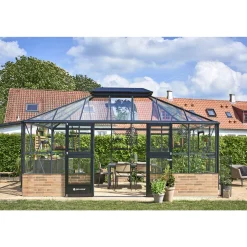 JULIANA GRAND OASE MUR ORANGERI 3 MM HÆRDET GLAS HELE BANER ANTRACIT 18,8 M2