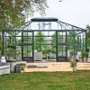 GRAND OASE ORANGERI 3 MM HÆRDET GLAS HELE BANER ANTRACIT 18,8 M2|Juliana Best