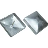 CAP 76 STOLPEHAT ALUMINIUM GRÅ 76 X 76 MM|Kokille New