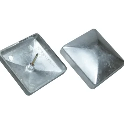 CAP 76 STOLPEHAT ALUMINIUM GRÅ 76 X 76 MM|Kokille New