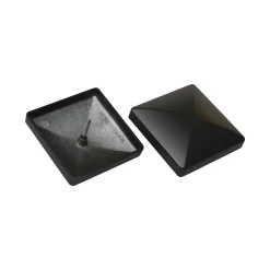CAP 102 STOLPEHAT ALUMINIUM SORT 102 X 102 MM|Kokille Online