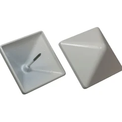 PYRA 94 STOLPEHAT ALUMINIUM HVID 94 X 94 MM|Kokille Discount