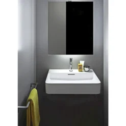 BASE SPEJLSKAB HØJREHÆNGT M. LYS OG STRØMUDTAG EU IP 44 HVID 60 X 70 CM|Laufen Sale