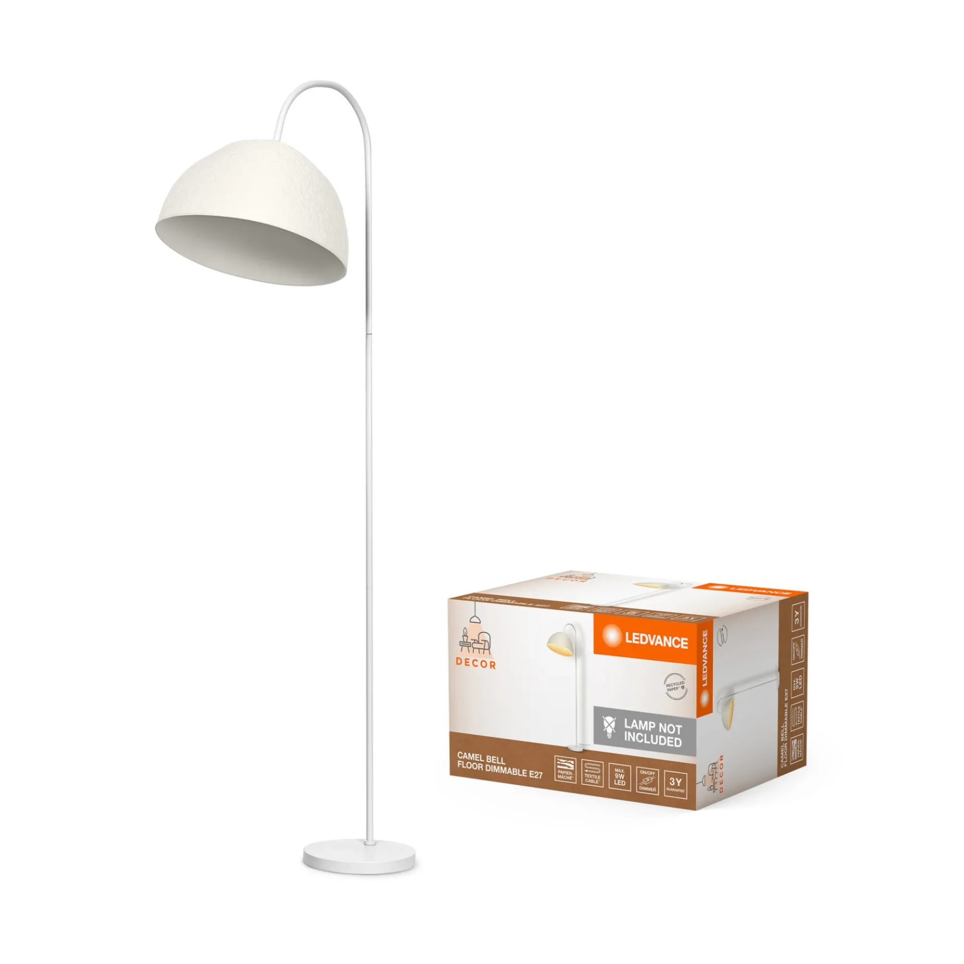 DECOR CAMEL GULVLAMPE HVID 33,3 CM|LEDVANCE Clearance