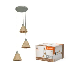 DECOR RAFFIA GULVLAMPE BRUN/GRØN 22,8 CM|LEDVANCE Hot